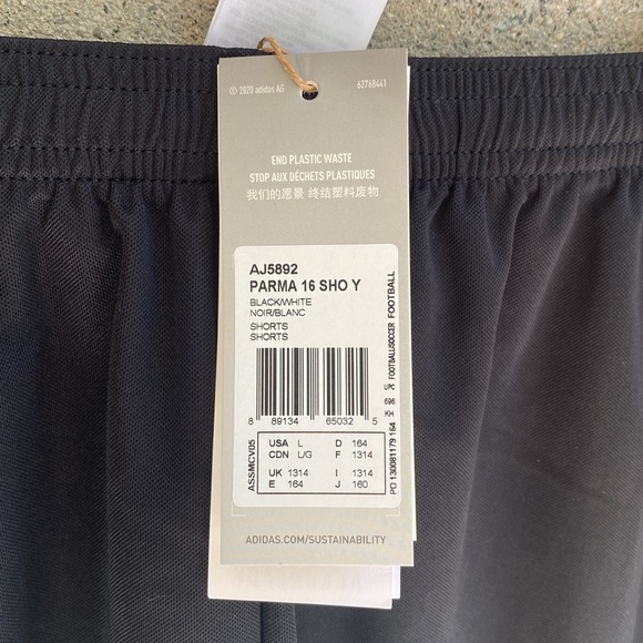 🆕 Adidas Kids Parma 16y Shorts - Picture 5 of 7